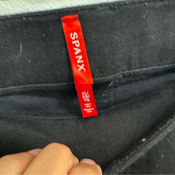 Spanx Original EveryWear Pull On Ankle Skinny Jeans Size XL Black Casual Neutral - Picture 5 of 11